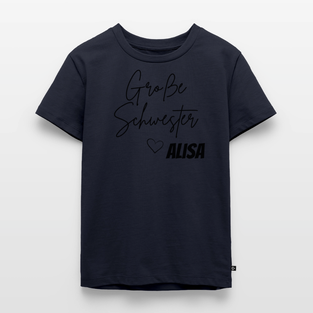 Geschwistershirt Große Schwester - Navy