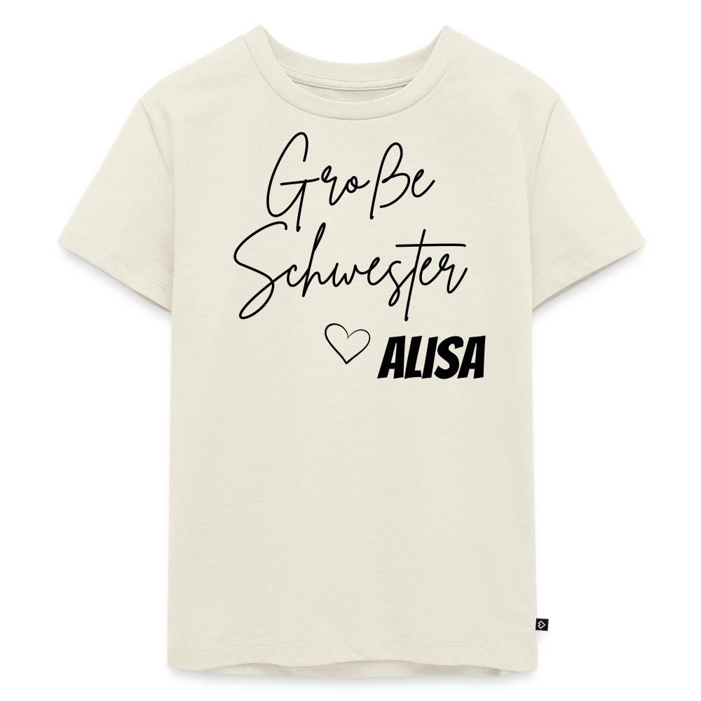 Geschwistershirt Große Schwester - Naturweiß