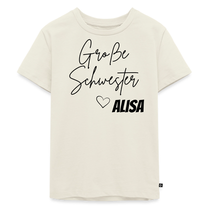 Geschwistershirt Große Schwester - Naturweiß