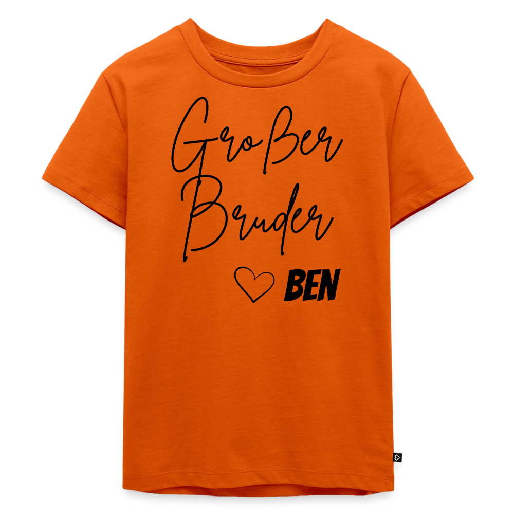 Geschwistershirt Großer Bruder - Orange 