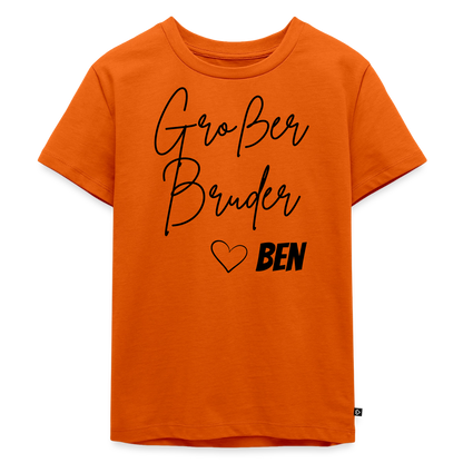 Geschwistershirt Großer Bruder - Orange 