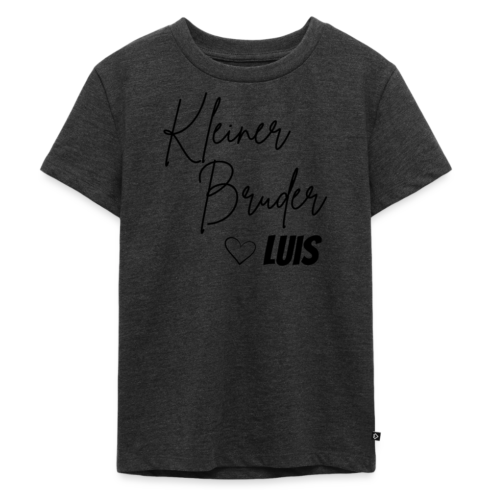 Geschwistershirt Kleiner Bruder - Anthrazit meliert