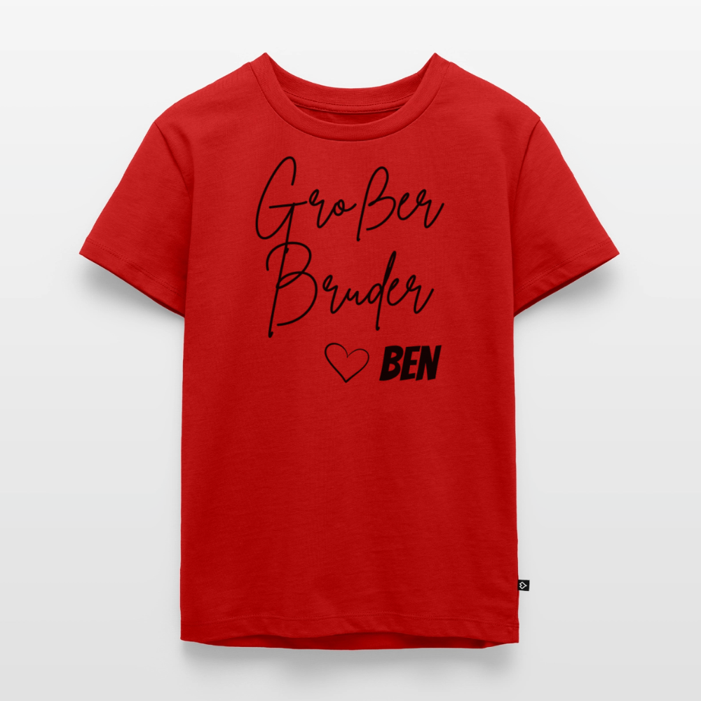 Geschwistershirt Großer Bruder - Rot