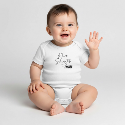 Baby Bio-Kurzarm-Body - Weiß