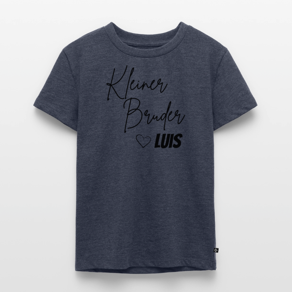 Geschwistershirt Kleiner Bruder - Jeansblau 