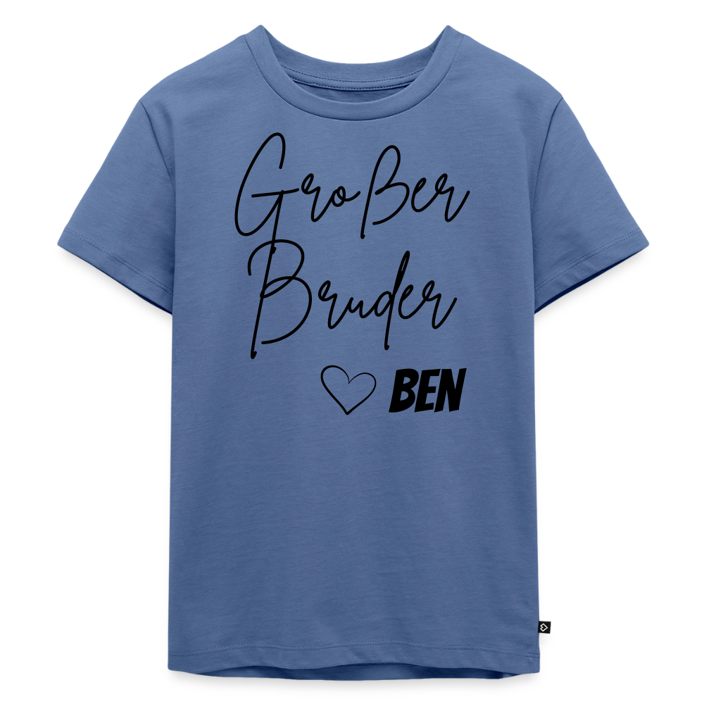 Geschwistershirt Großer Bruder - Taubenblau
