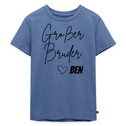 Geschwistershirt Großer Bruder - Taubenblau