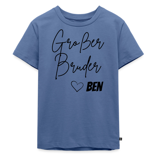 Geschwistershirt Großer Bruder - Taubenblau