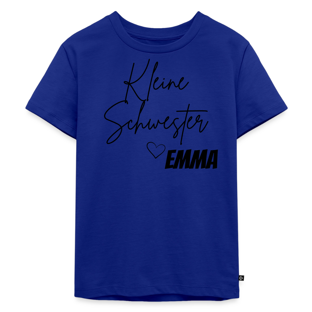 Geschwistershirt Kleine Schwester - Royalblau