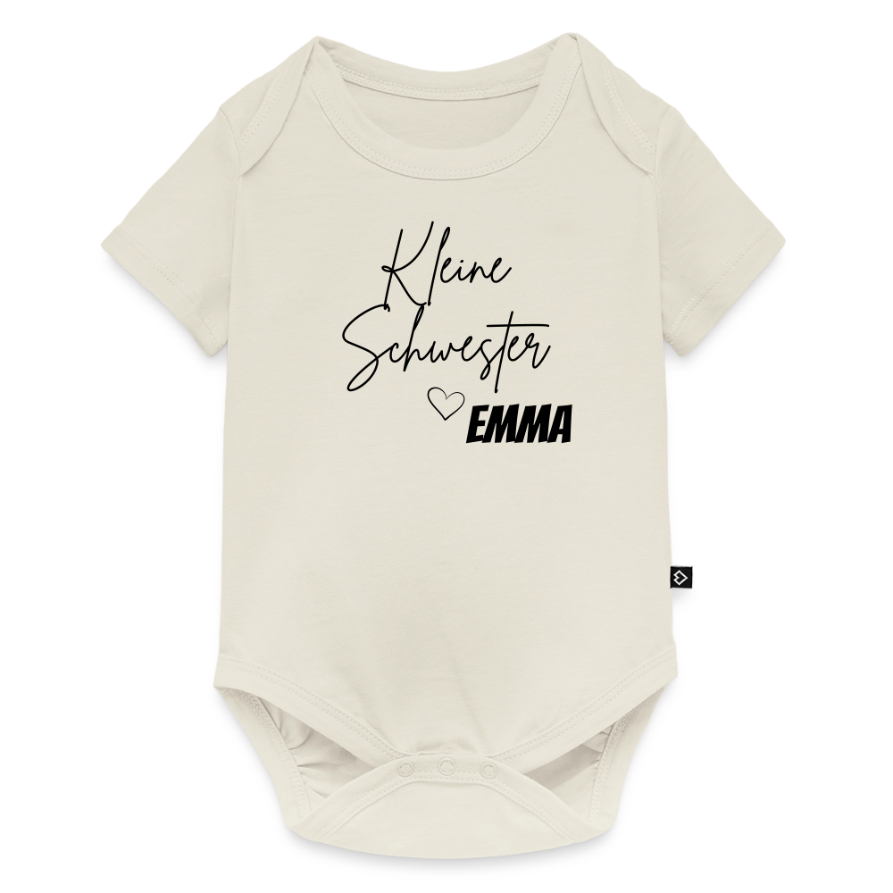 Baby Bio-Kurzarm-Body - Naturweiß