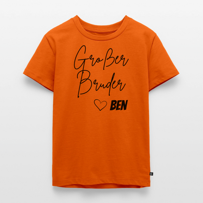 Geschwistershirt Großer Bruder - Orange 