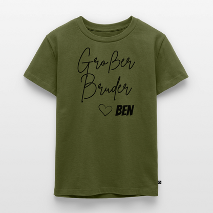Geschwistershirt Großer Bruder - Khaki