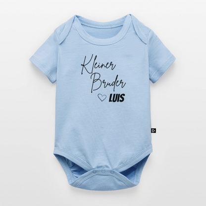 Baby Bio-Kurzarm-Body Kleiner Bruder - Hellblau