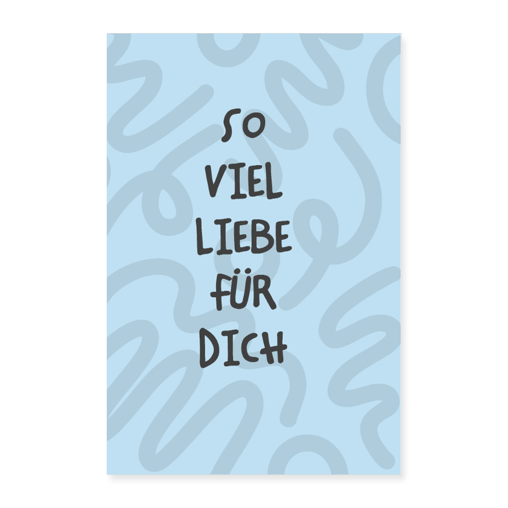 Tierbande Poster 40x60 cm Bär Teddy - Weiß