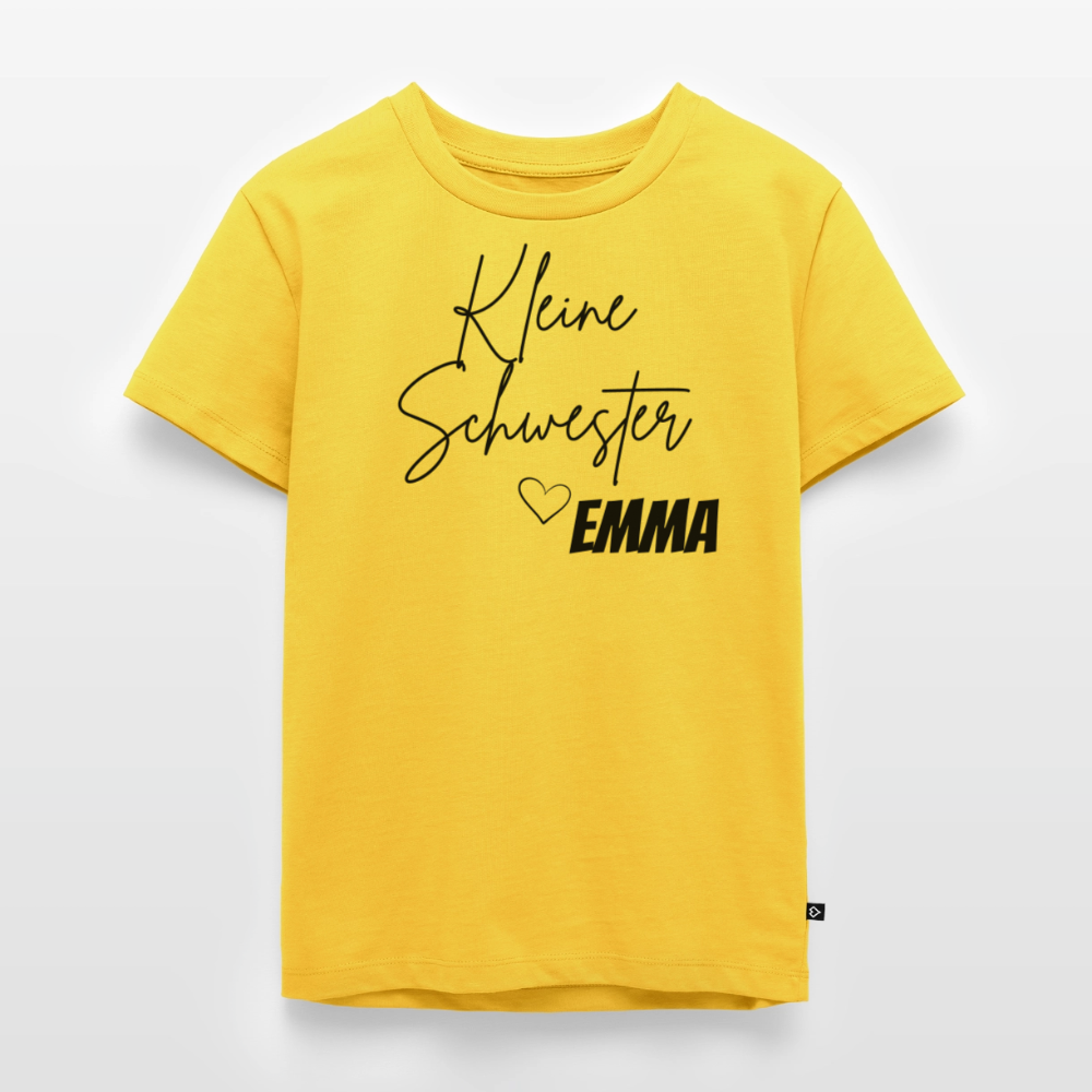Geschwistershirt Kleine Schwester - Sonnengelb