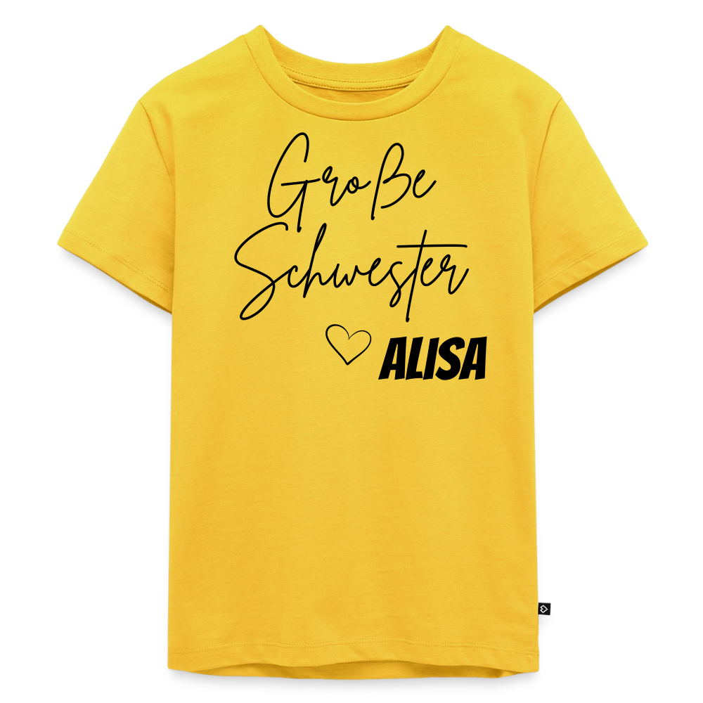 Geschwistershirt Große Schwester - Sonnengelb