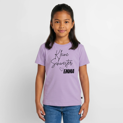 Geschwistershirt Kleine Schwester - Lavendel