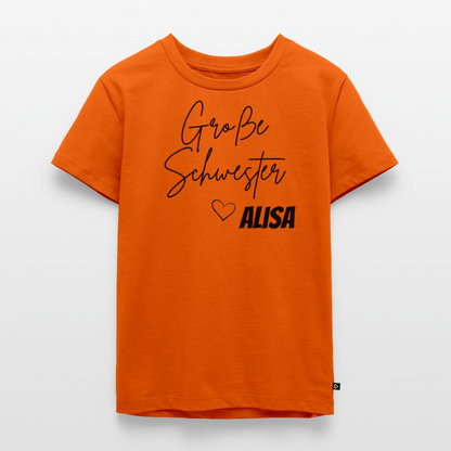 Geschwistershirt Große Schwester - Orange 