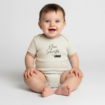 Baby Bio-Kurzarm-Body - Naturweiß