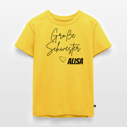 Geschwistershirt Große Schwester - Sonnengelb