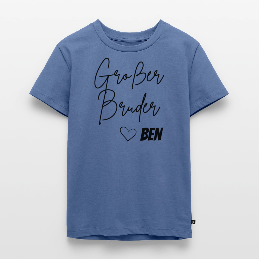 Geschwistershirt Großer Bruder - Taubenblau