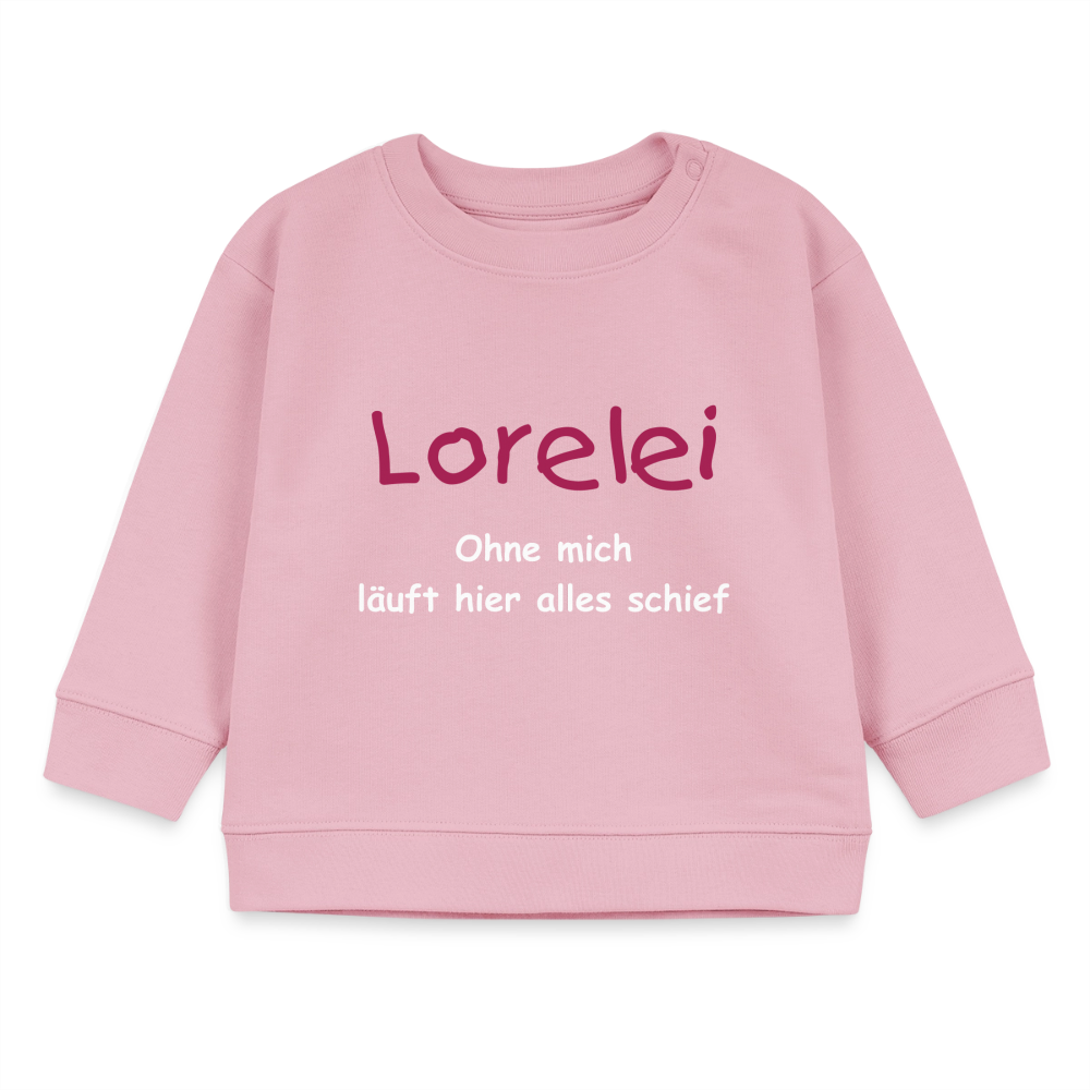 Stella Bio-Sweatshirt Ohne mich läuft alles schief - Hellrosa