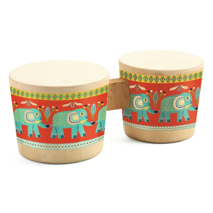 Djeco Musikinstrument Animambo Bongo Trommel 3J+