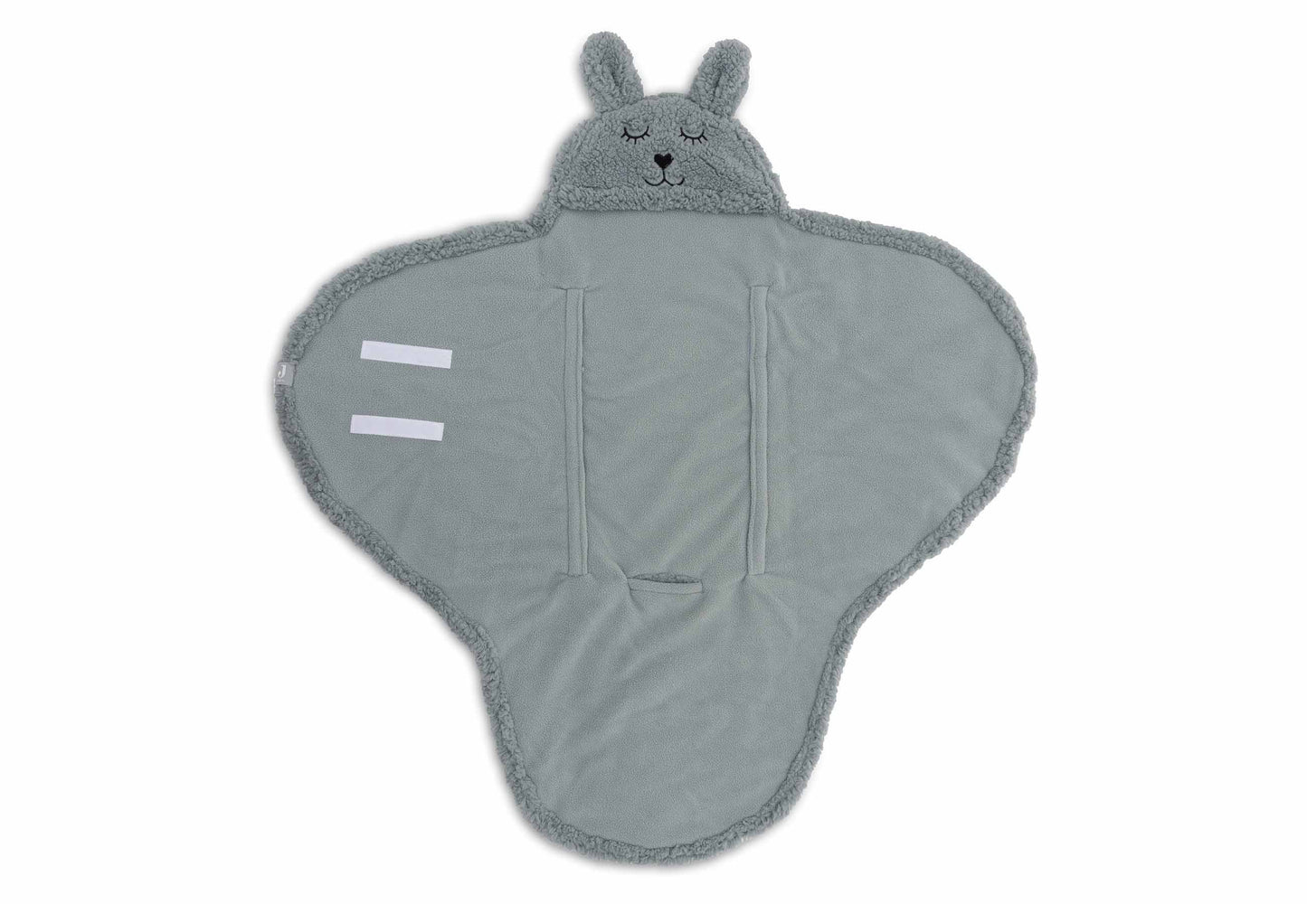 Jollein Wickeldecke Einschlagdecke Bunny Sea Green
