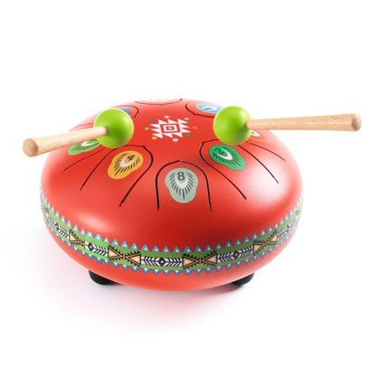 Djeco Musikinstrument Animabo Zungentrommel Rot 5J+