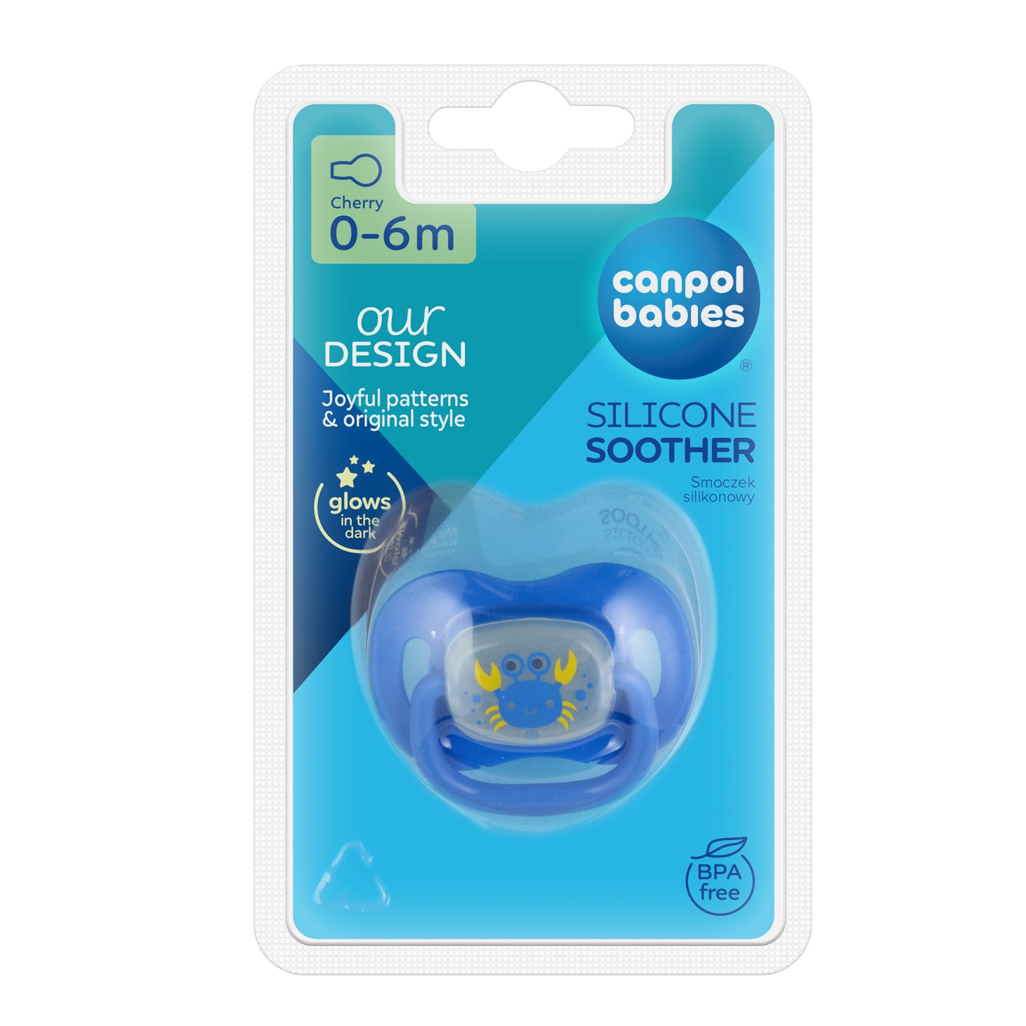 Canpol Kirschform Schnuller Cherry Beruhigungssauger Silikon Love & Sea