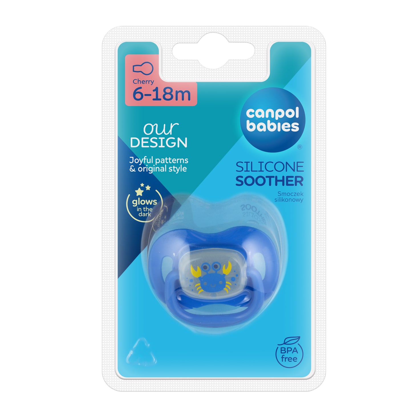 Canpol Kirschform Schnuller Cherry Beruhigungssauger Silikon Love & Sea