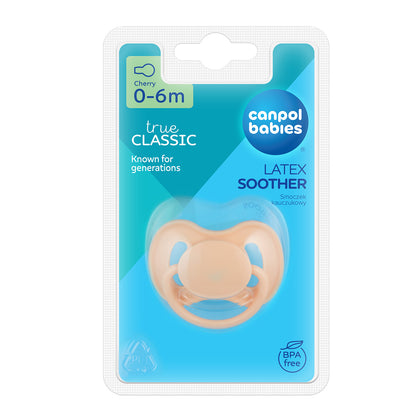 Canpol Kirschform Schnuller Cherry Beruhigungssauger Latex Plain