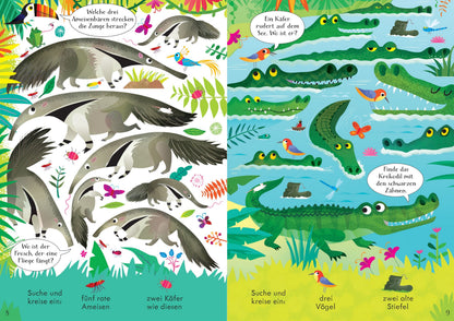 Usborne Wimmelrätsel Buch Im Dschungel 4J+