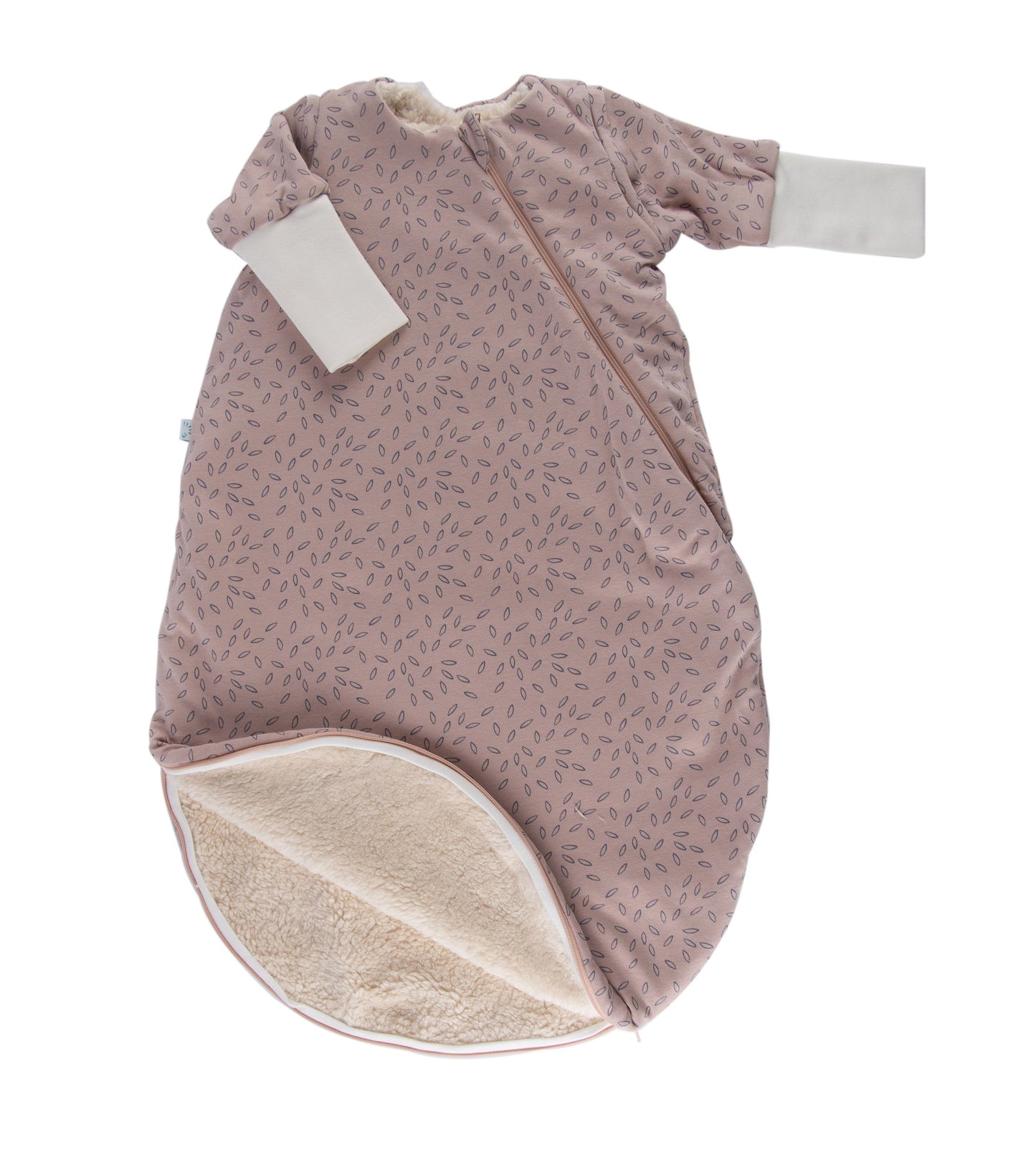 Popolini Bio Baby Schlafsack mit Ärmel Vario Winter