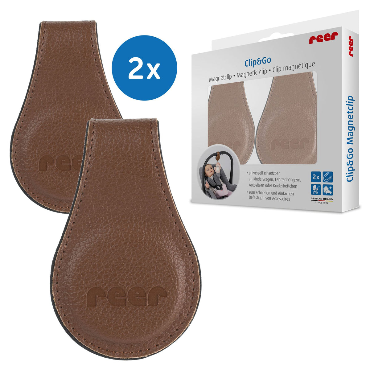 Reer Clip&Go Magnetclip 2er Set