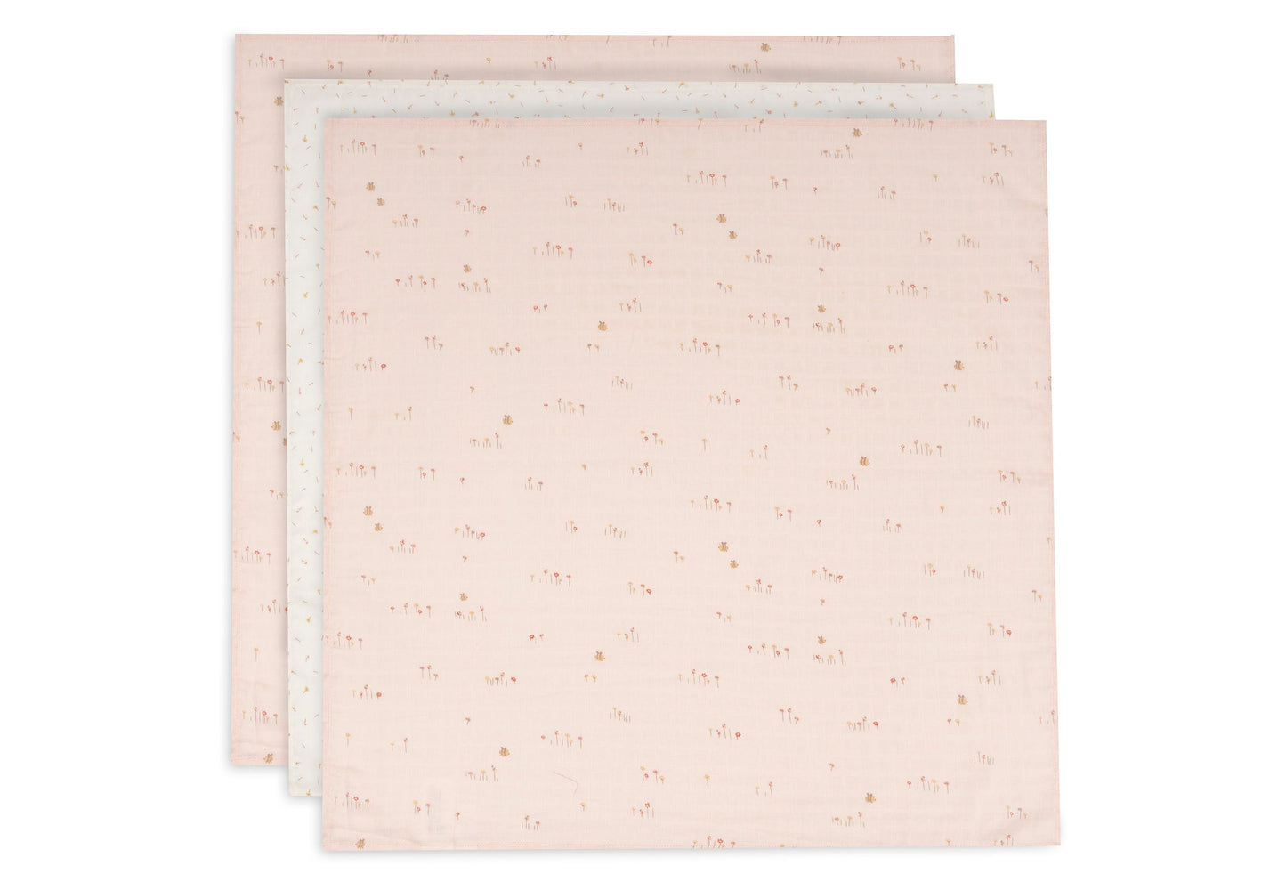 Jollein Mulltücher 70x70cm Pretty Picnic 3er Pack