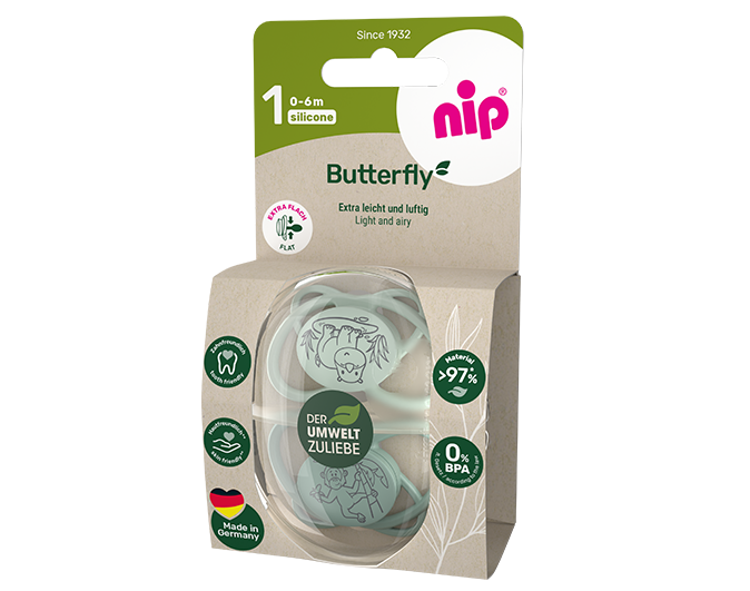 NIP My Butterfly Schnuller Symmetrisch Silikon