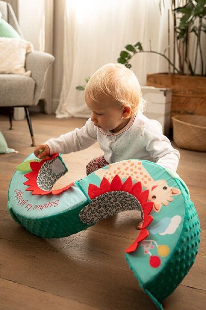 Vulli Sophie la girafe Spielkissen Baby dreiteiliger Motoriktrainer 6M+