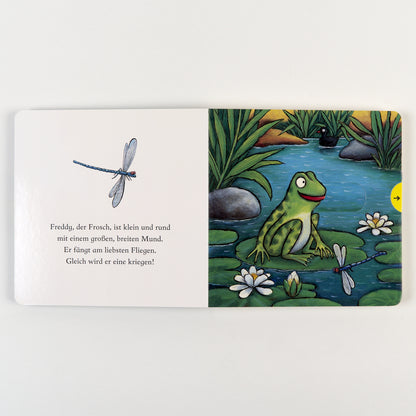 Freddy, der Frosch Schiebebuch von Axel Scheffler