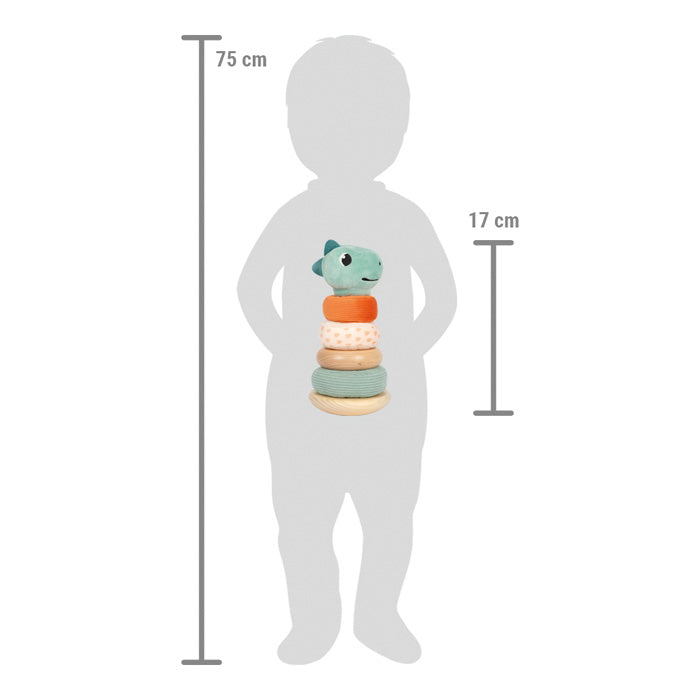 SFC Stoff Stapelringe Stapelturm Dino 12M+