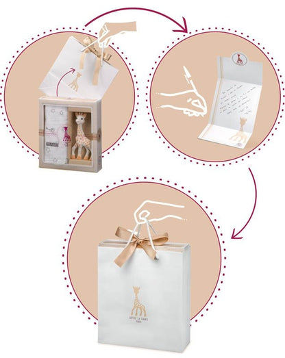 Vulli Geschenkset Sophie la Girafe 2tlg Herzrassel + Kaugiraffe
