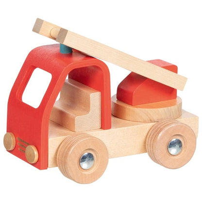 Goki Feuerwehr Leiterwagen Holz 2J+