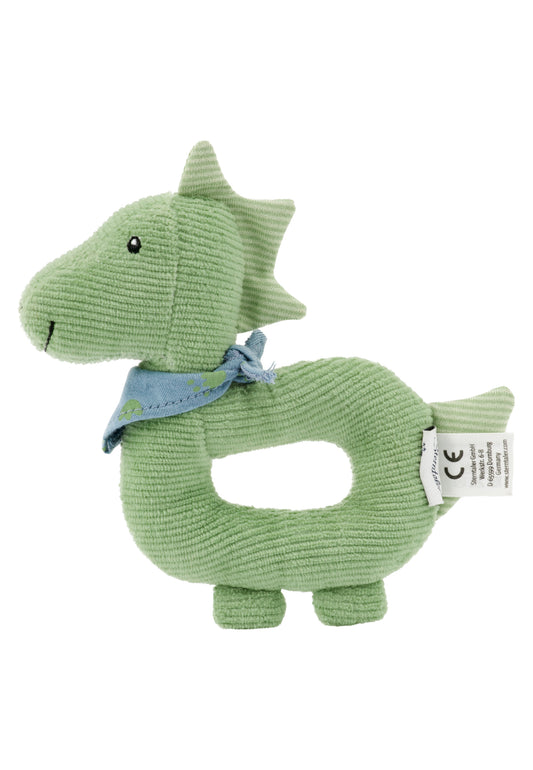Sterntaler Babyrassel Greifling Dino grün