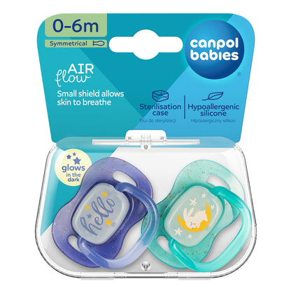 Canpol Baby Silikon Symmetrischer Schnuller Beruhigungssauger  Hello Dream