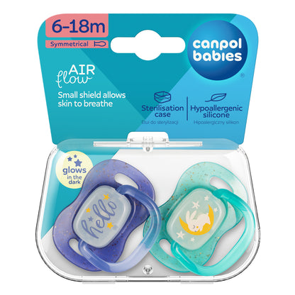 Canpol Baby Silikon Symmetrischer Schnuller Beruhigungssauger  Hello Dream