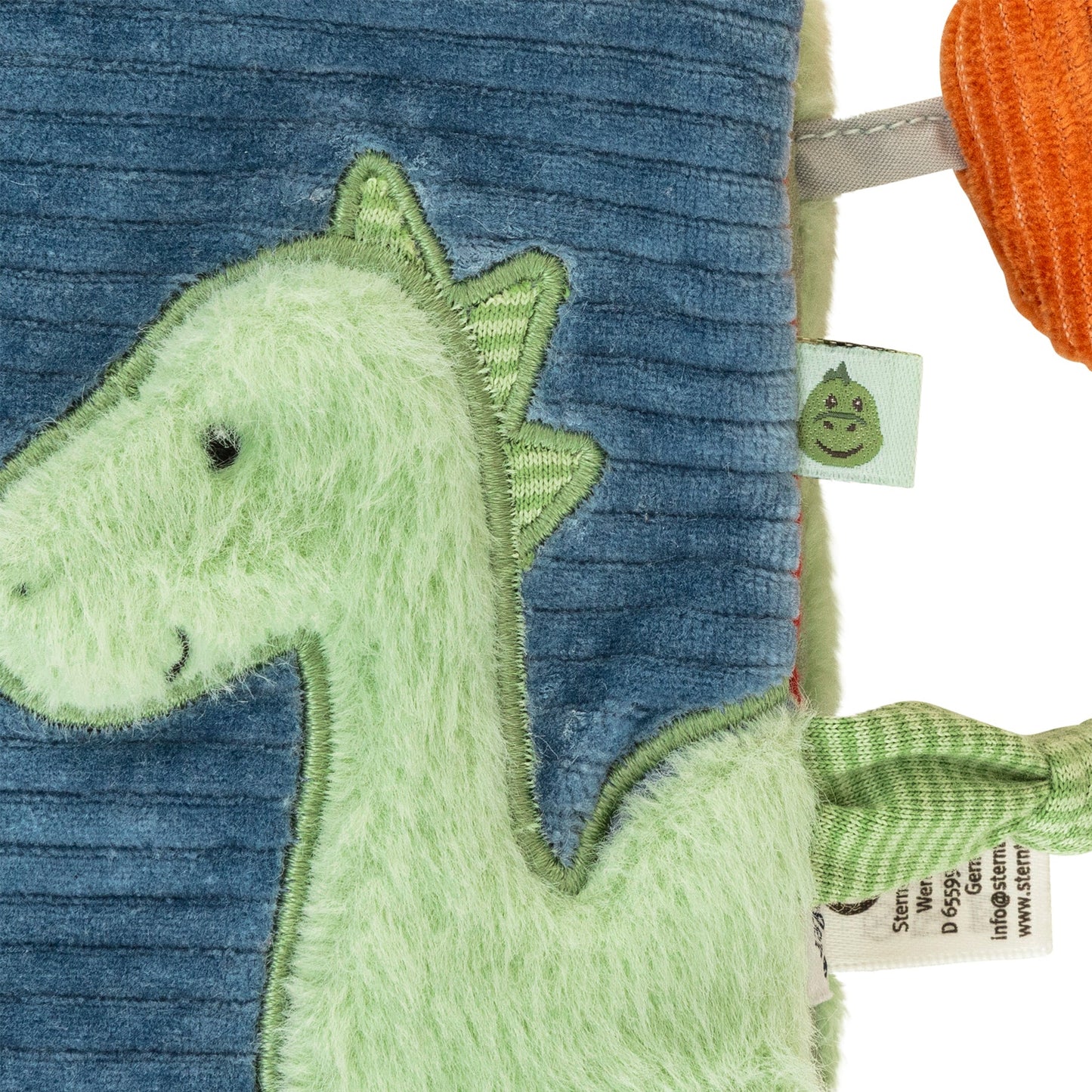 Sterntaler Stoffbuch Dino Rexi Blau 0m+