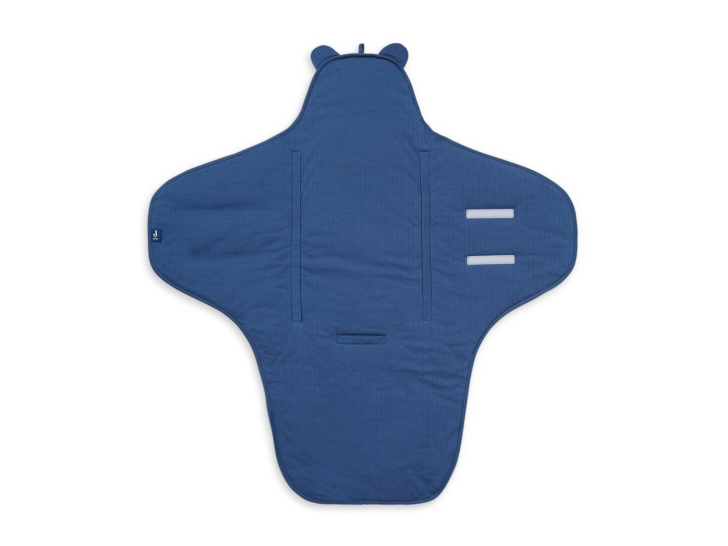 Jollein Wickeldecke Einschlagdecke Bear Stripes Jeansblau