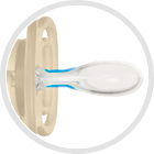 Canpol DentalAir Schnuller Beruhigungssauger Symmetrisch Silikon