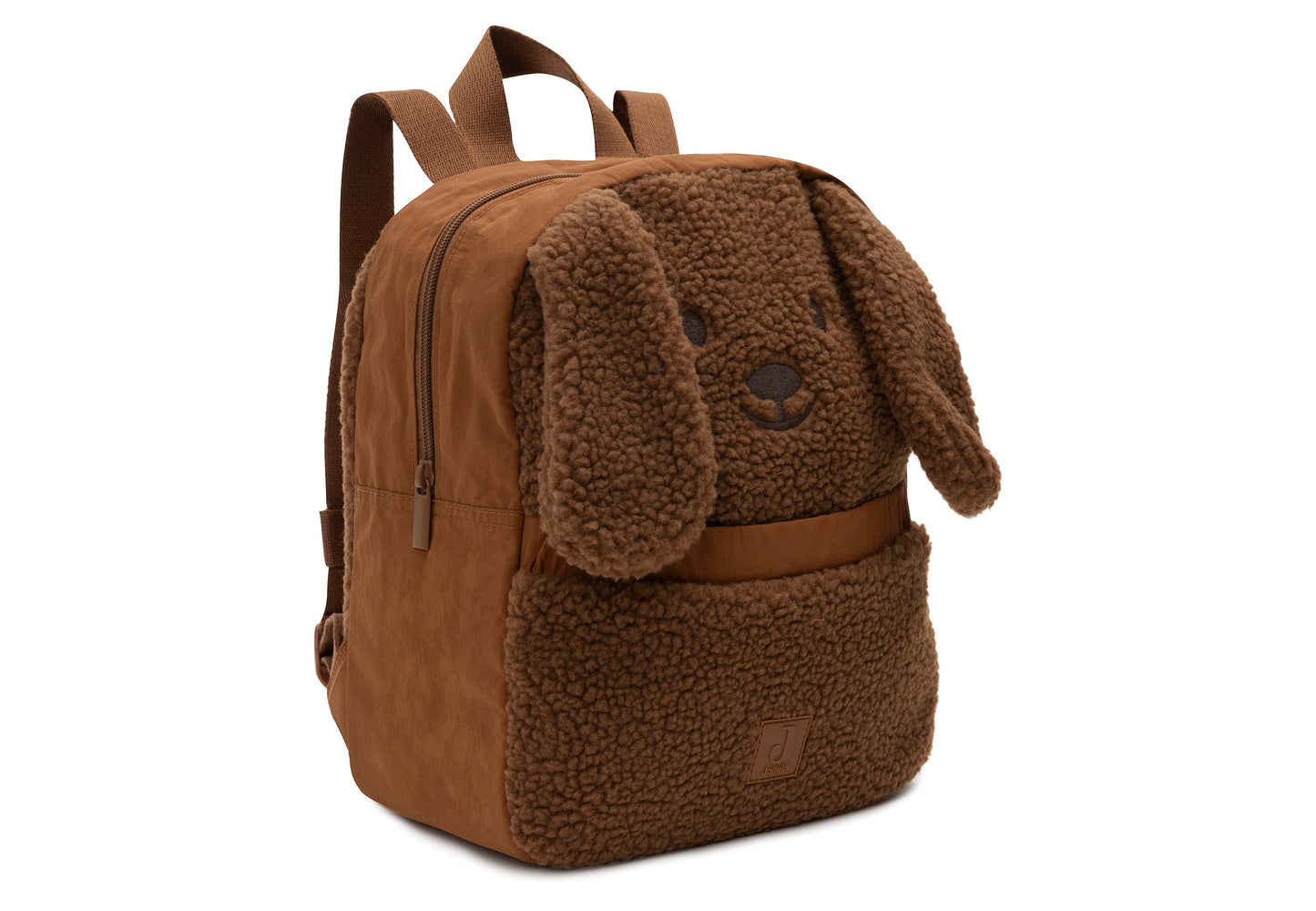 Jollein Kinder Rucksack Hund Diego Braun Seitenansicht