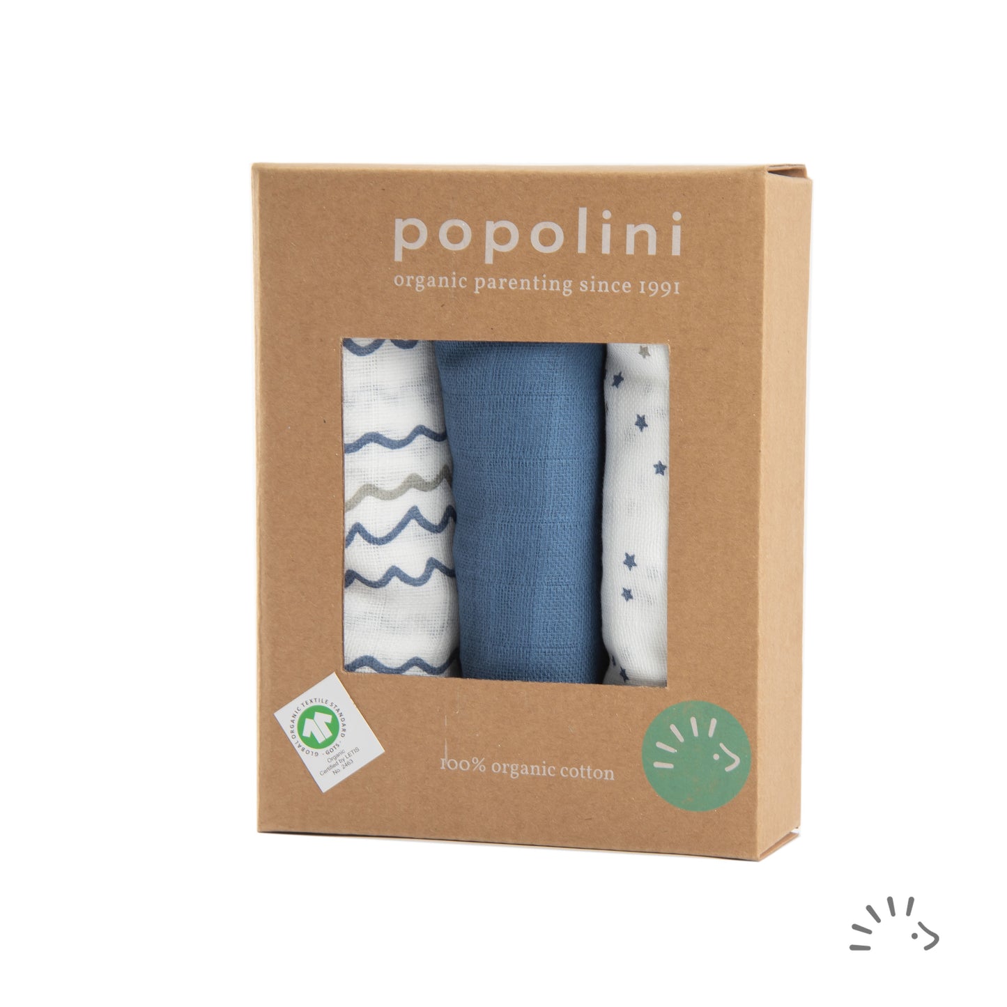 Popolini Mullwindeln Light 3er Pack 70x70 cm